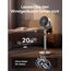 DREO Smart Standventilator mit RGB Light, 120° +120° Oszillierender Ventilator mit Fernbedienung, 20dB Leiser Bodenventilator für Schlafzimmer, 8H Timer, Silber