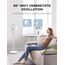 Midea FS40-16JA Standventilator, Starke Windkraft, Großes Luftvolumen, 40 W Leistung, Fernbedienung, Leiser Betrieb 55 dB-65 dB, Höhenverstellbar: Bis zu 130 mm, Drei-Geschwindigkeits-Einstellung