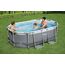 Bestway Power Steel Pools-Oval, mehrfarbig