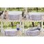 Bestway LAY-Z-SPA Cancun AirJet Whirlpool, 180 x 66 cm, 2-4 Personen, rund, graue Rattan-Optik
