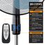 Brandson - Standventilator mit Fernbedienung 50 W - Preisträger 2025 - Standlüfter leise – Ventilator höhenverstellbar - um 40° verstellbar - 3 Geschwindigkeitsstufen - Oszillation ca. 90° - schwarz