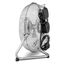 TROTEC Bodenventilator TVM 12 – 37 Watt, Neigungswinkel 100°, 3 Stufen, Ø 30 cm, kippfester Stand, leise, Silber