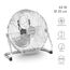 TROTEC Bodenventilator TVM 14 – 44 Watt, Neigungswinkel 100°, 3 Stufen, Ø 35 cm, kippfester Stand, leise, Silber
