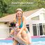 Intex 28290EH 2,4 m x 76,2 cm, einfach zu montieren, großer, runder Metallrahmen, oberirdischer Swimmingpool mit zwei Saugauslässen, Rosa