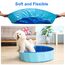 Jolitac Faltbarer Hundepool Swimmingpool Hunde Katze Doggy Pet Pool Haustierpool Badewanne Schwimmbecken Haustier Planschbecken mit Ablassventil (Small 80 x 20 cm)