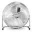 TROTEC Bodenventilator TVM 14 – 44 Watt, Neigungswinkel 100°, 3 Stufen, Ø 35 cm, kippfester Stand, leise, Silber