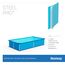 Bestway Steel Pro Frame Pool ohne Pumpe, viereckig 221x150x43 cm, Stahlrahmenpool, blau