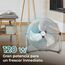 Cecotec Industrie-Ventilator EnergySilence 5000 Pro, 120 W, 3 Metallklingen 20" (51 cm), Kupfermotor, 3 Geschwindigkeiten, Einstellbare Neigung, Verchromte Oberfläche