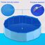 Jolitac Faltbarer Hundepool Swimmingpool Hunde Katze Doggy Pet Pool Haustierpool Badewanne Schwimmbecken Haustier Planschbecken mit Ablassventil (Small 80 x 20 cm)