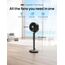 Dreo 25 dB leiser Smart Standventilator, 110 cm Höhe 6 Modi 8 Geschwindigkeiten 120°+105° Omni-direktionale oszillierende Ventilator mit Fernbedienung Sprachsteuerung für Schlafzimmer, PolyFan 513S