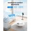 Dreo 25 dB leiser Smart Standventilator, 110 cm Höhe 6 Modi 8 Geschwindigkeiten 120°+105° Omni-direktionale oszillierende Ventilator mit Fernbedienung Sprachsteuerung für Schlafzimmer, PolyFan 513S
