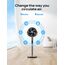 Dreo 25 dB leiser Smart Standventilator, 110 cm Höhe 6 Modi 8 Geschwindigkeiten 120°+105° Omni-direktionale oszillierende Ventilator mit Fernbedienung Sprachsteuerung für Schlafzimmer, PolyFan 513S