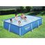 Bestway Frame Pool Deluxe Splash Jr. - Steel Pro, 259 x 170 x 61 cm, blau