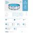 Bestway® Steel Pro MAX™ Aufstellpool Komplett-Set mit Filterpumpe Ø 457 x 122 cm, lichtgrau, rund