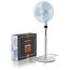 Brandson - Standventilator mit Fernbedienung 50 W - Standlüfter leise – Ventilator höhenverstellbar - Neigungswinkel um 40° verstellbar - 3 Geschwindigkeitsstufen - Oszillation ca. 90° - weiß