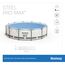 Bestway® Steel Pro MAX™ Aufstellpool Komplett-Set mit Filterpumpe Ø 457 x 122 cm, lichtgrau, rund