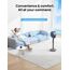 Dreo 25 dB leiser Smart Standventilator, 110 cm Höhe 6 Modi 8 Geschwindigkeiten 120°+105° Omni-direktionale oszillierende Ventilator mit Fernbedienung Sprachsteuerung für Schlafzimmer, PolyFan 513S