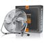 Brandson - Windmaschine Retro Stil 120 Watt - Ventilator in Chrom - Standventilator 45 cm - Bodenventilator - hoher Luftdurchsatz - stufenlos neigbarer Ventilatorkopf - Silber