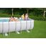 BESTWAY Power Steel Rectangular Pool Set 412x201x122 cm, Stahlrahmenpool-Set mit Filterpumpe und Zubehör