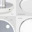 memumi Standventilator USB Ventilator,Höhenverstellbarer Tischventilator mit Nachtlicht,4 Geschwindigkeitsstufen |Über USB aufladbar, Tischventilator für Haus & Büro - weiß