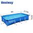 Bestway Frame Pool Steel Pro, Set mit Filterpumpe, 400 x 211 x 81 cm, blau