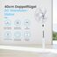 Pro Breeze 40 cm Standventilator mit DC Motor, Doppelflügel Technologie, Ventilator mit Fernbedienung & LED Display, 26 Lüftergeschwindigkeiten, 90° Oszillation, 24h Timer, höhenverstellbar, Weiß