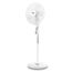 Fakir trend VC 35 S – Höhenverstellbarer leiser Standventilator mit stabilem Sockel & 3 Leistungsstufen I Ventilator mit 90° Oszillation & Timer I Höhenverstellbar von 110-150 cm I Weiß | 60 Watt