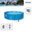 Bestway Steel Pro Max Stahlrahmenpool Set mit Filterpumpe, 4678 L, blau, 305 x 305 x 76 cm