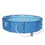 Bestway Steel Pro Max Stahlrahmenpool Set mit Filterpumpe, 4678 L, blau, 305 x 305 x 76 cm
