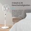 Pro Breeze 40 cm Standventilator mit DC Motor, Doppelflügel Technologie, Ventilator mit Fernbedienung & LED Display, 26 Lüftergeschwindigkeiten, 90° Oszillation, 24h Timer, höhenverstellbar, Weiß