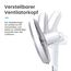 Pro Breeze 40 cm Standventilator mit DC Motor, Doppelflügel Technologie, Ventilator mit Fernbedienung & LED Display, 26 Lüftergeschwindigkeiten, 90° Oszillation, 24h Timer, höhenverstellbar, Weiß
