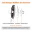 Amazon Basics Standventilator 40 cm mit DC-Motor, 12 Geschwindigkeiten und Fernbedienung, 3 Windmodi, Doppelschicht-Rotorblätter, Timer, Energieeffizient und Leiser DC-Motor (28W), Weiß