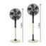 Rowenta Standventilator Turbo Silence Extreme+ VU5880 | Fernbedienung | 5 Geschwindigkeiten | Automatische Oszillation | Energiesparmodus | Abschaltautomatik | Timer | Schwarz + Holz-Finish
