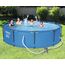 Bestway Steel Pro Max Stahlrahmenpool Set mit Filterpumpe, 4678 L, blau, 305 x 305 x 76 cm