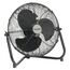 Bestron Bodenventilator im Retro-Stil, Windmaschine mit 3 Geschwindigkeitsstufen & stufenlos neigbarem Ventilatorkopf, Raumlüfter im Chrom-Design, Höhe: 39 cm, Ø 35 cm, 55 W, Farbe: Schwarz