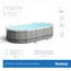 Bestway Power Steel Oval Pool Set 488x305x107 cm, Ovaler Stahlrahmenpool-Set mit Filterpumpe und Zubehör