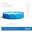Bestway Steel Pro Max Stahlrahmenpool-Set mit Filterpumpe und Zubehör, 10220 L, blau, 427 x 427 x 84 cm