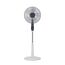 Rowenta VU5645 Turbo Silence Standventilator, extra leise mit Nachtmodus 45 dB, höhenverstellbar, große Reichweite 8m, 4 Geschwindigkeitsstufen, Schwenkfunktion, extrem stark - bis zu 80 m³/min