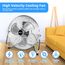 DAWOO Windmaschine Bodenventilator 95W Standventilator Leistungsstarker mit 3-Leistungsstufen 45cm High Velocity Standventilator Retro für Werkstatt, Verstellbare Neigungswinkel (45CM, Chrome)