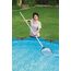 Bestway Steel Pro Pool mit Reinigungsset - Stahlrahmen - 300 x 201 x 66 cm - PVC, Blau, 300 x 201 x 66 cm mit Reinigung