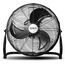 OZAVO Standventilator, Windmaschine ⌀35 cm mit 3 Laufgeschwindigkeiten, Bodenventilator Power, Tischventilator Metall, Luftkühler, verstellbare Neigungswinkel, 50W, Schwarz