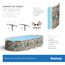 Bestway Comfort Jet 610x366x122 cm, Stabiler Frame Pool oval im Komplett Set mit Massagefunktion, inklusive Filterpumpe, Leiter und LED-Licht