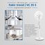 Fakir trend VC 35 S – Höhenverstellbarer leiser Standventilator mit stabilem Sockel & 3 Leistungsstufen I Ventilator mit 90° Oszillation & Timer I Höhenverstellbar von 110-150 cm I Weiß | 60 Watt