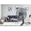 Rowenta VU5645 Turbo Silence Standventilator, extra leise mit Nachtmodus 45 dB, höhenverstellbar, große Reichweite 8m, 4 Geschwindigkeitsstufen, Schwenkfunktion, extrem stark - bis zu 80 m³/min