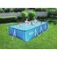 Bestway Steel Pro Pool mit Reinigungsset - Stahlrahmen - 300 x 201 x 66 cm - PVC, Blau, 300 x 201 x 66 cm mit Reinigung
