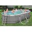 BESTWAY Power Steel Pool Komplett-Set, oval, 549x274x122cm
