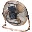 Bestron Bodenventilator im Retro-Stil, Windmaschine mit 3 Geschwindigkeitsstufen & stufenlos neigbarem Ventilatorkopf, Höhe: 47 cm, Ø 45 cm, 100 W, Farbe: Kupfer