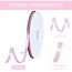 Toniful Satinband, dünnes, einfarbiges Satinband für Geschenkverpackungen, Basteln, Haarschleifen, Hochzeitsdekoration, Einladungskarten, Blumensträuße, 0,6 cm x 91 m, Babyrosa