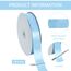 Toniful Satinband, dünnes, einfarbiges Satinband für Geschenkverpackungen, Basteln, Haarschleifen, Hochzeitsdekoration, Einladungskarten, Blumensträuße, 2,5 cm x 91 m, Himmelblau