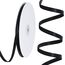Toniful Satinband, dünnes, einfarbiges Satinband für Geschenkverpackungen, Basteln, Haarschleifen, Hochzeitsdekoration, Einladungskarten, Blumensträuße, 0,6 cm x 91 m, Schwarz